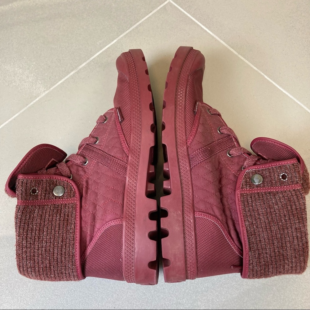 palladium unisex sneakers boots red Men’s 13 Women’s 14.5 - Picture 6 of 13